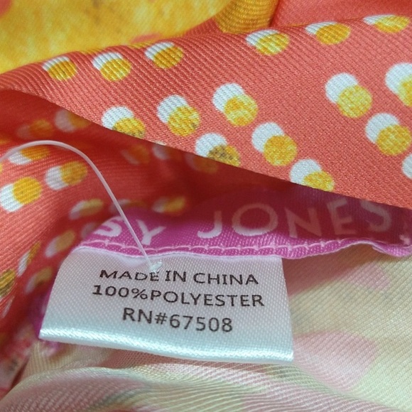 NWT Women’s Printed Wrap Topper Robe with Belt, Coral Size: OS - Picture 5 of 6